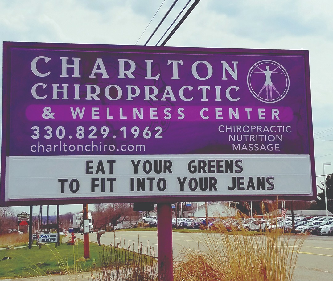 Charlton Chiropractic & Wellness Center sign