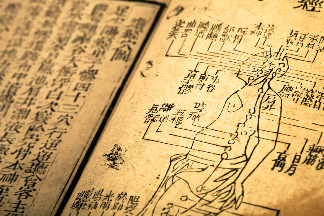 Ancient text regarding acupuncture