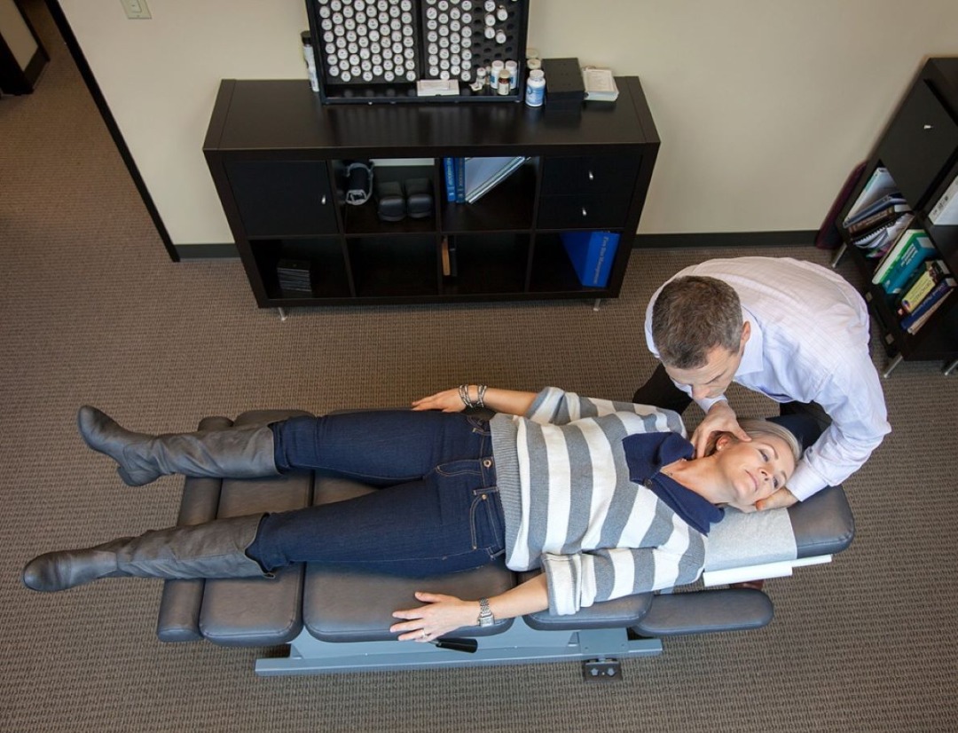 Patient Receiving a Chiropractic Adjustment