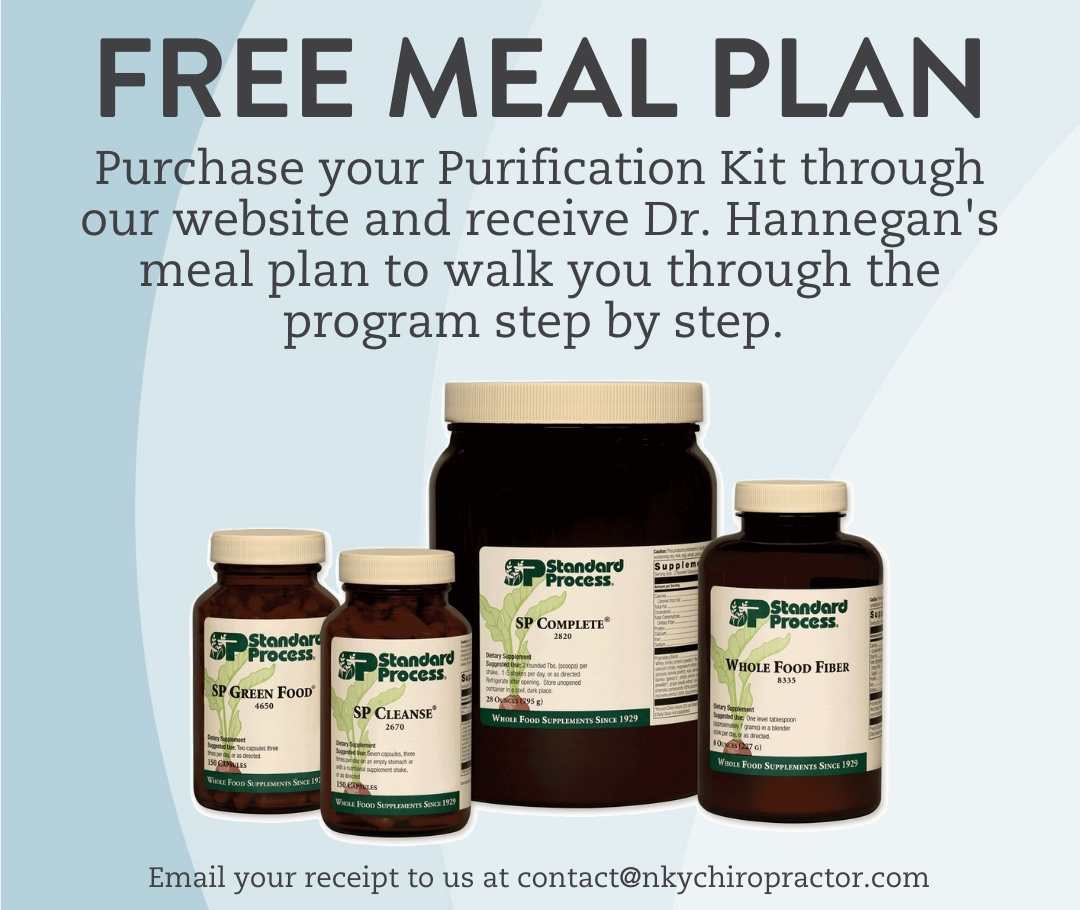 Free meal plan with purification kit