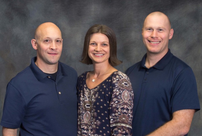 Our staff Dr. Daniel Throm, Licensed Massage Therapist Sally Baxter, and Dr. Peter Throm